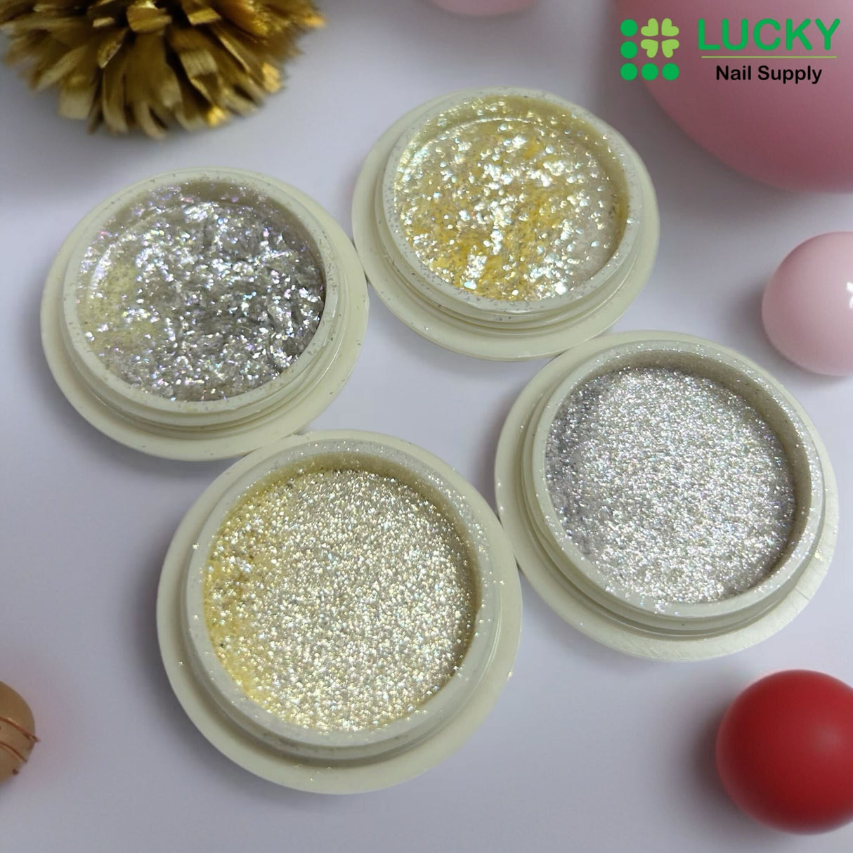 CHROME FLAKE | FINE CHROME - PACK OF 4