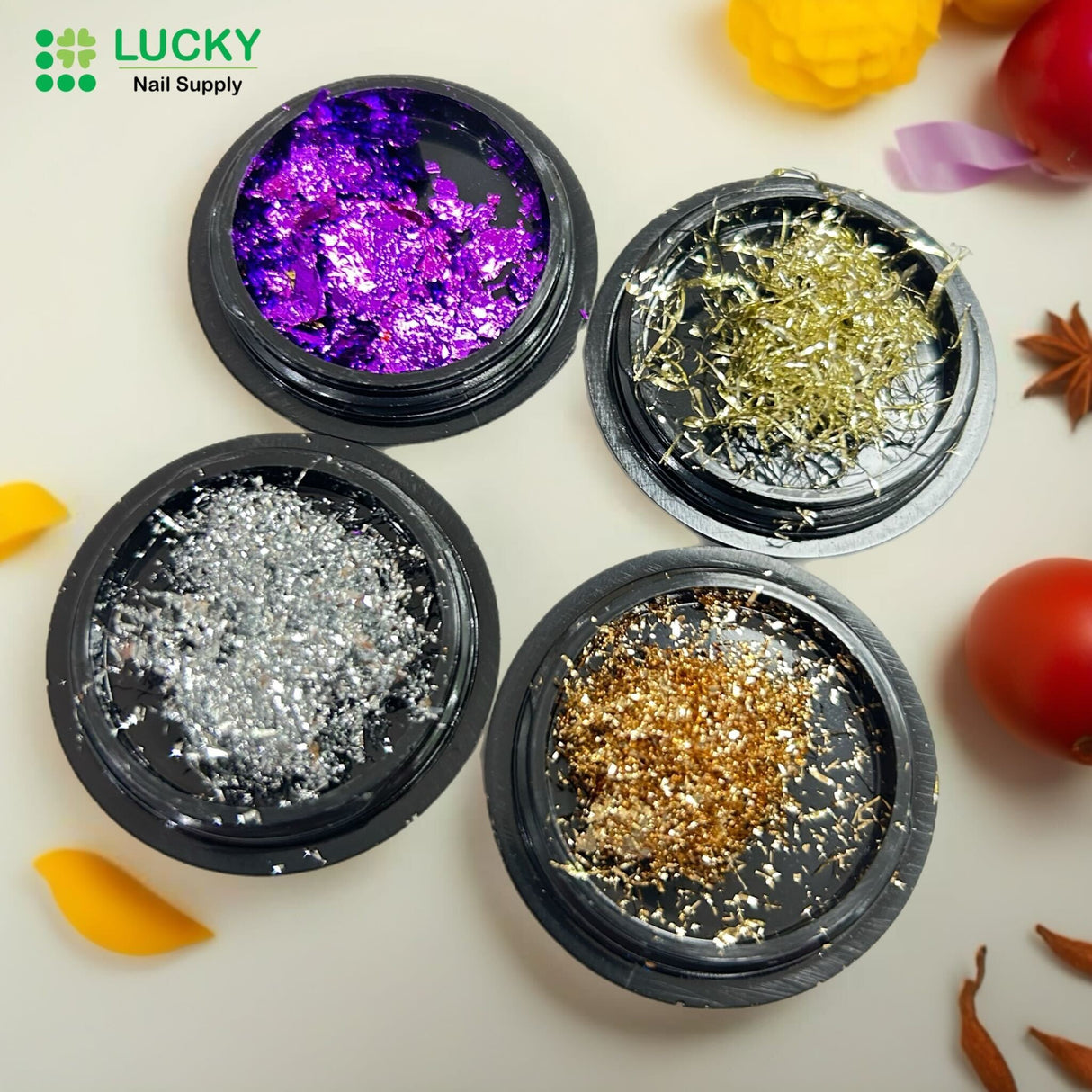 CHROME FLAKE | FOIL FLAKE - PACK OF 4