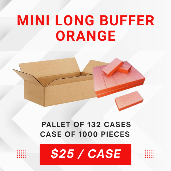 MINI LONG BUFFER – PALLET OF 132 CASES, 1000/CASE