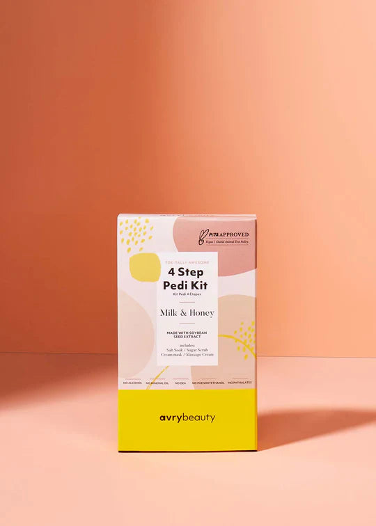 AVRY 4 STEP PEDI KIT - MILK & HONEY