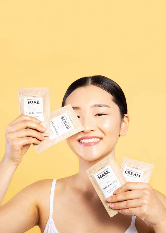 AVRY 4 STEP PEDI KIT - MILK & HONEY