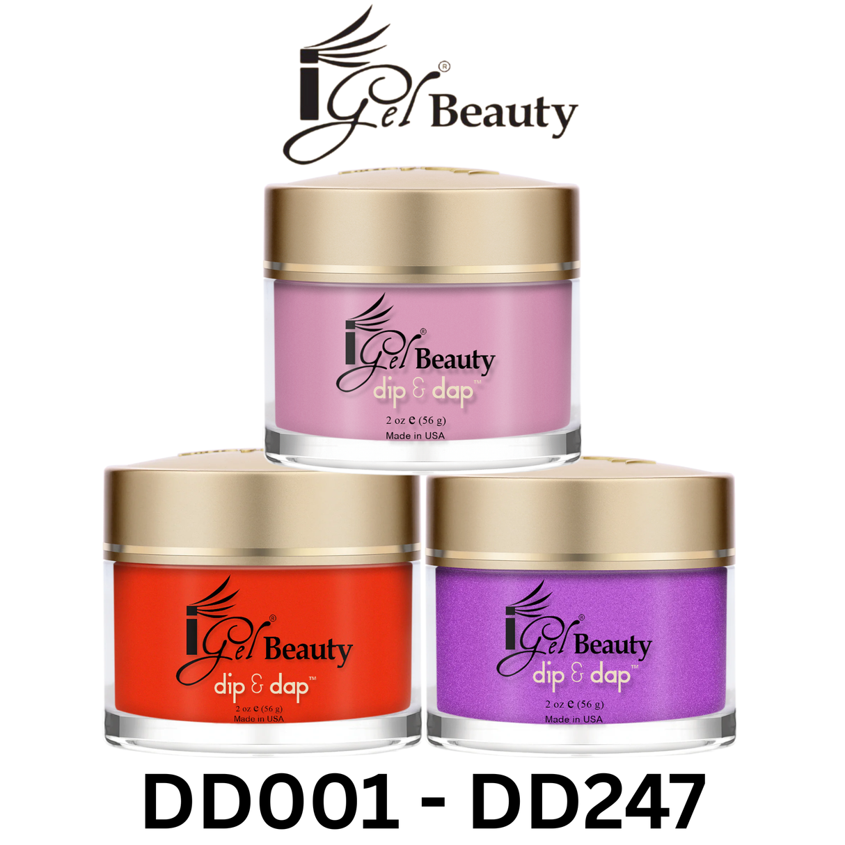 IGEL BEAUTY | ACRYLIC & DIP POWDER | DD001 - DD247