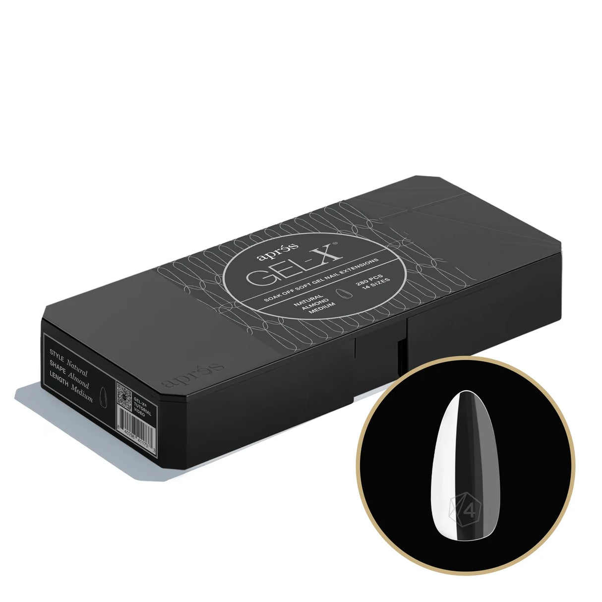 APRES | Gel-X® Natural Almond Medium Box of Tips - Mini (280pcs)