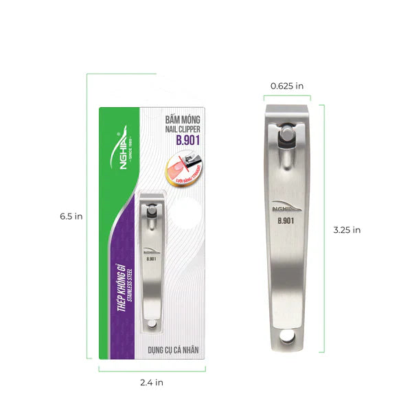 NGHIA | NAIL CLIPPER - (STAINLESS STEEL)