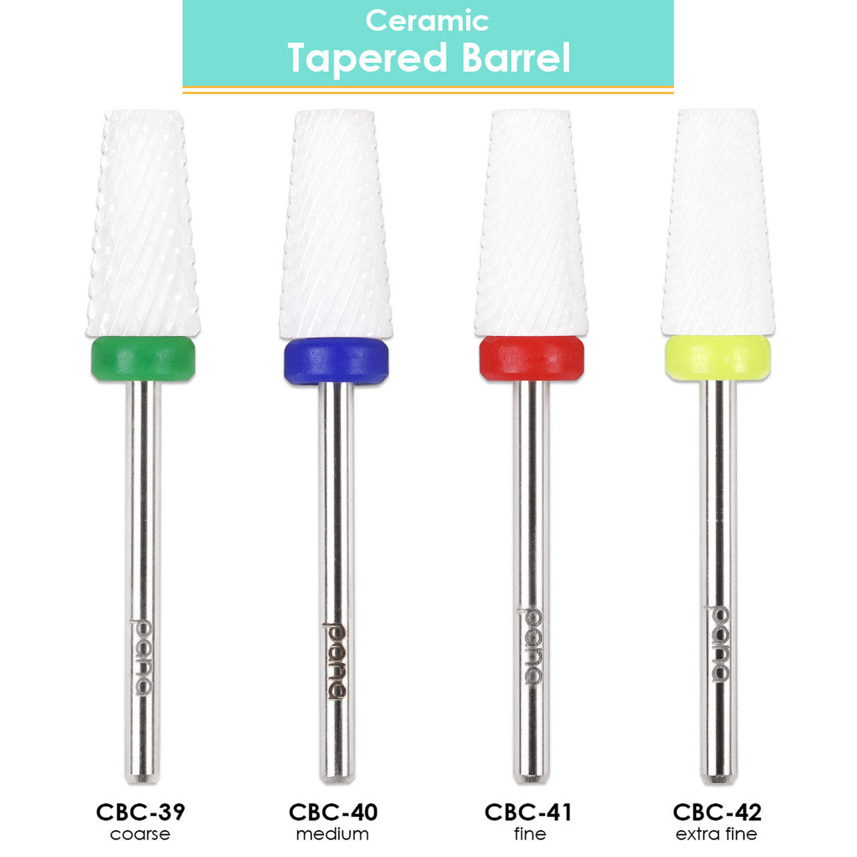 PANA | CERAMIC WHITE | TAPERED BARREL NAIL BIT