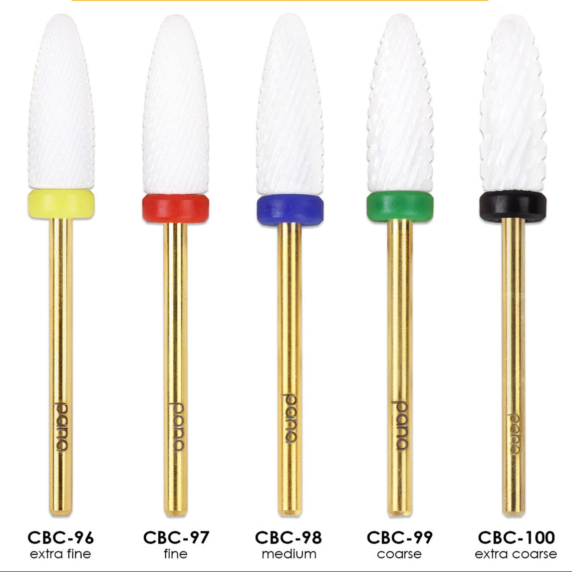 PANA | CERAMIC WHITE | CONE SHAPED NAIL BIT