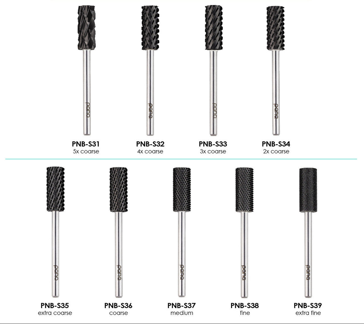 PANA | BARREL NAIL BIT | SMALL | BLACK