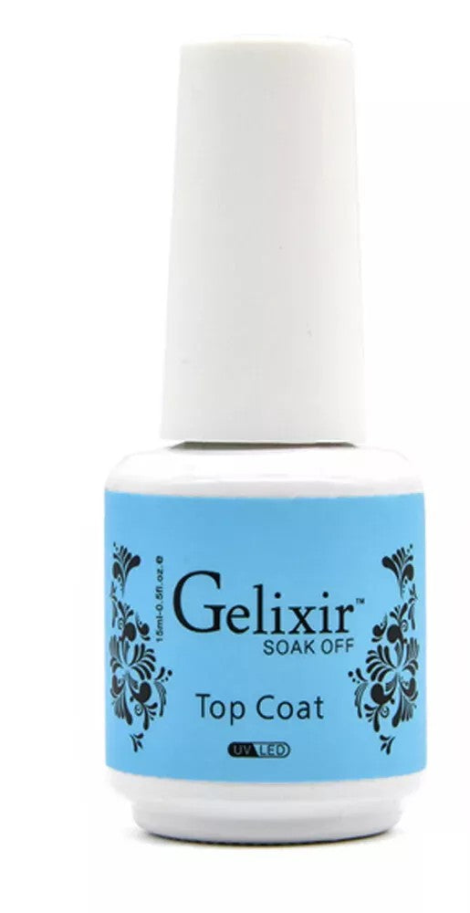 GELIXIR | SOAK OFF - TOP COAT (0.5 OZ)
