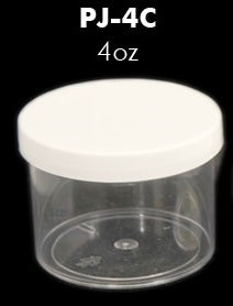 APOLLO | EMPTY JAR | WHITE LID | 4 OZ