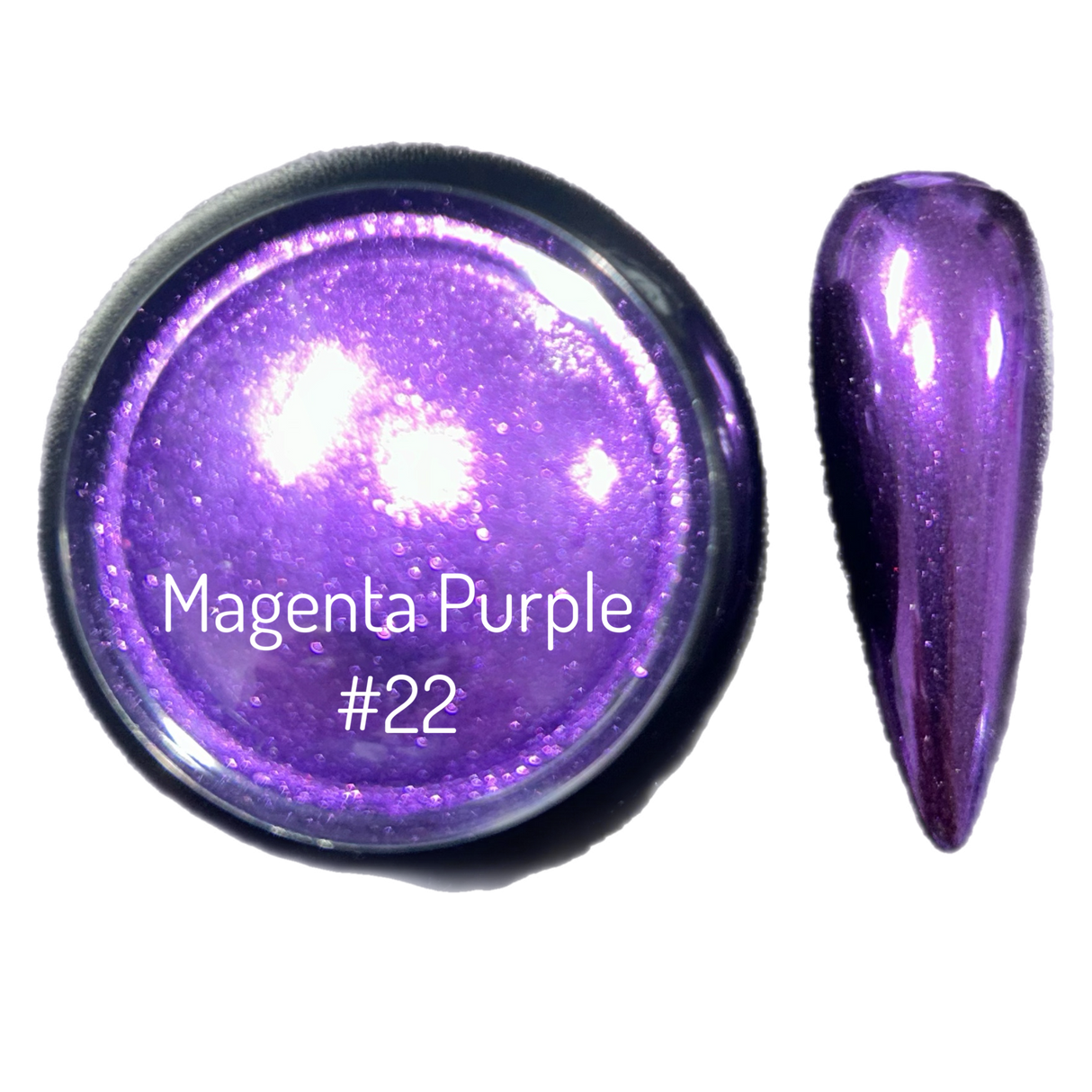 CHROME NAIL ART - MAGENTA PURPLE TA10