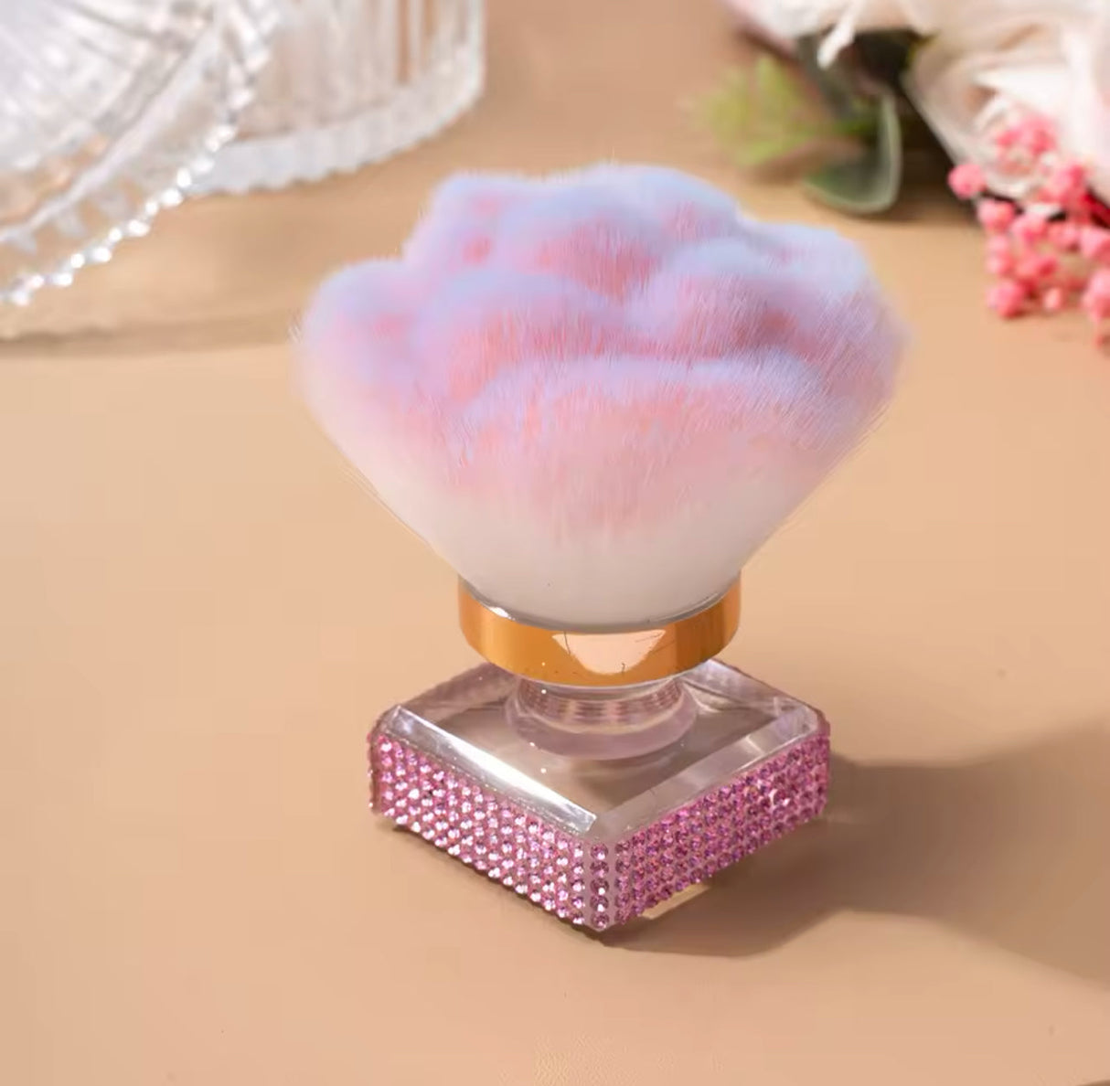 NAIL DUST BRUSH | SQUARE DIAMOND