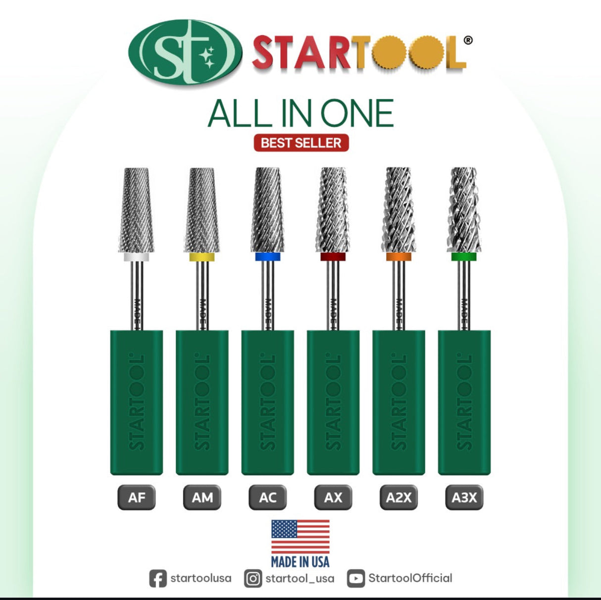 STARTOOL | 5 IN 1 NAIL BIT | CARBIDE