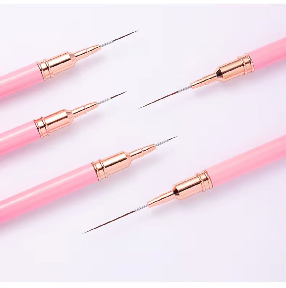 NAIL ART BRUSH SET | WITH LEATHER HOLDER