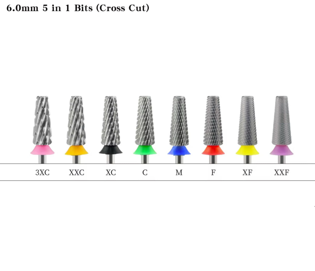5 IN 1 NAIL BIT | 6MM CROSS CUT