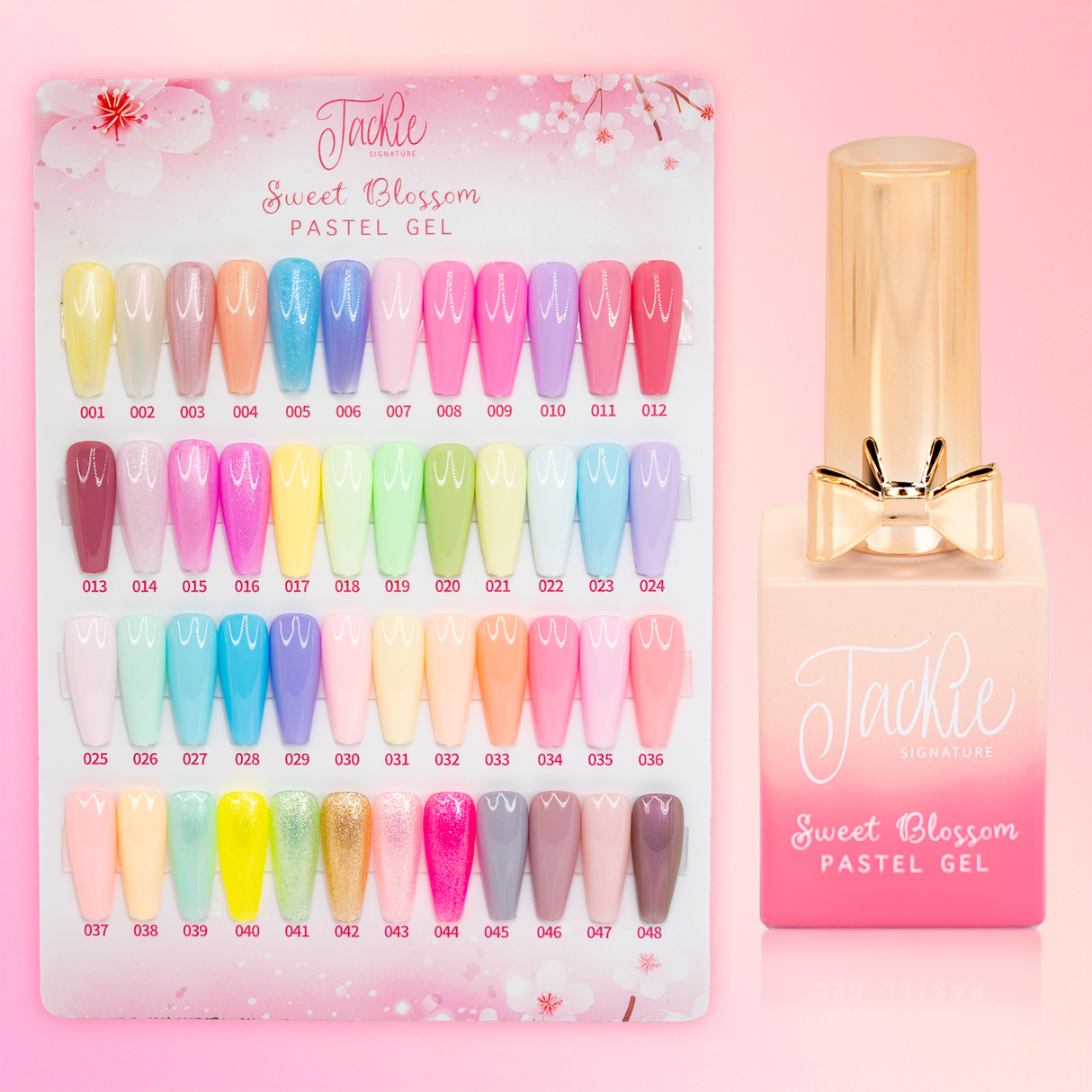 JACKIE SIGNATURE | SWEET BLOSSOM PASTEL GEL | SET OF 48