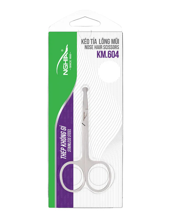 NGHIA | NOSE HAIR SCISSORS - KM.604 (STAINLESS STEEL)