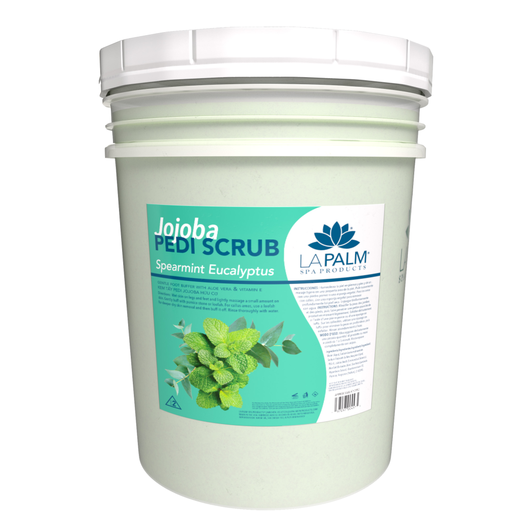 LAPALM | JOJOBA PEDI SCRUB | SPEARMINT (5GAL)