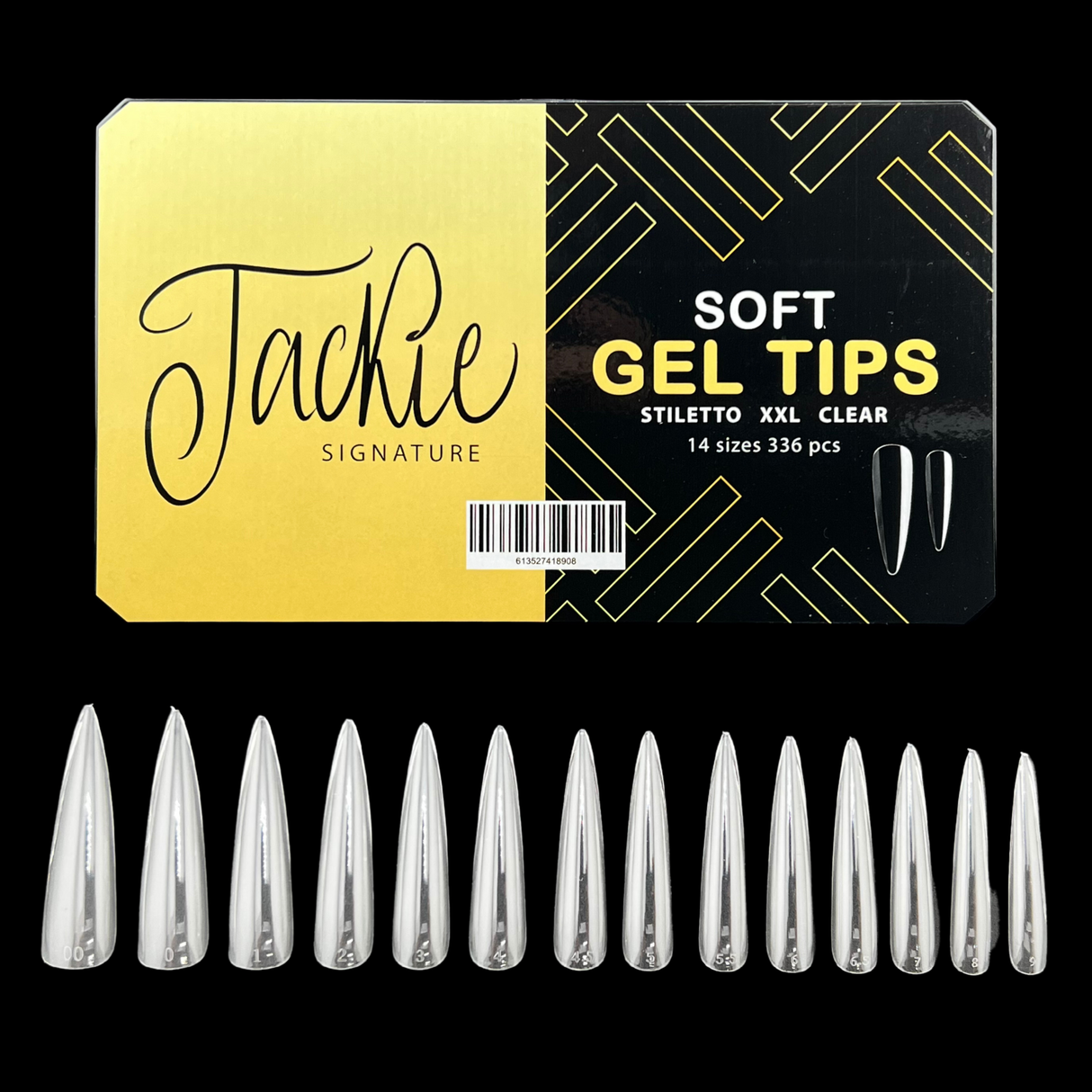 JACKIE SIGNATURE | SOFT GEL TIPS CLEAR | NATURAL