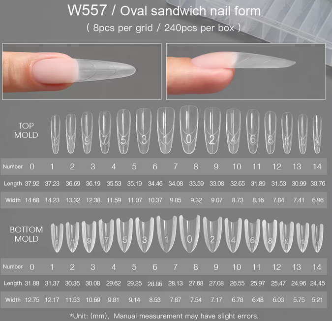 DUAL FORM | SANDWICH NAIL EXTENTION