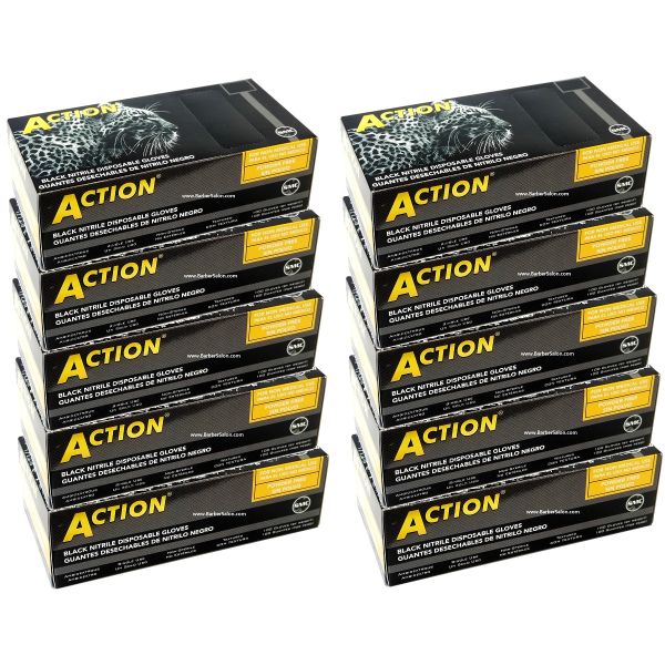 ACTION GLOVES BLACK - CASE