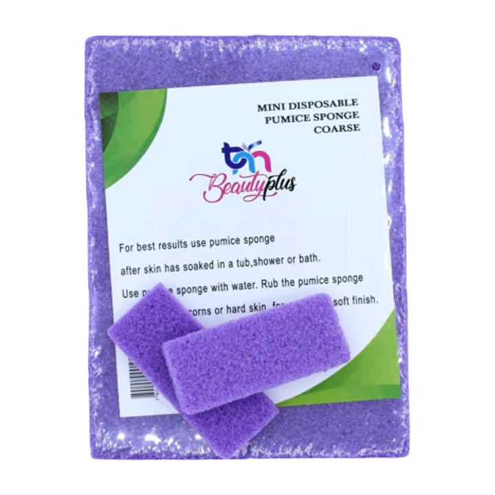 BeautyPlus | Mini Disposable Pumice Sponge - Purple 40pcs/pk