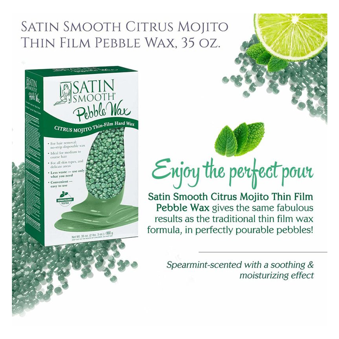 SATIN SMOOTH | PEBBLE WAX - CITRUS MOJITO