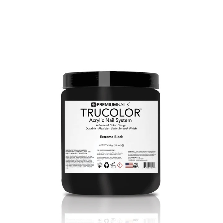 TRUCOLOR | ACRYLIC POWDER - EXTREME BLACK
