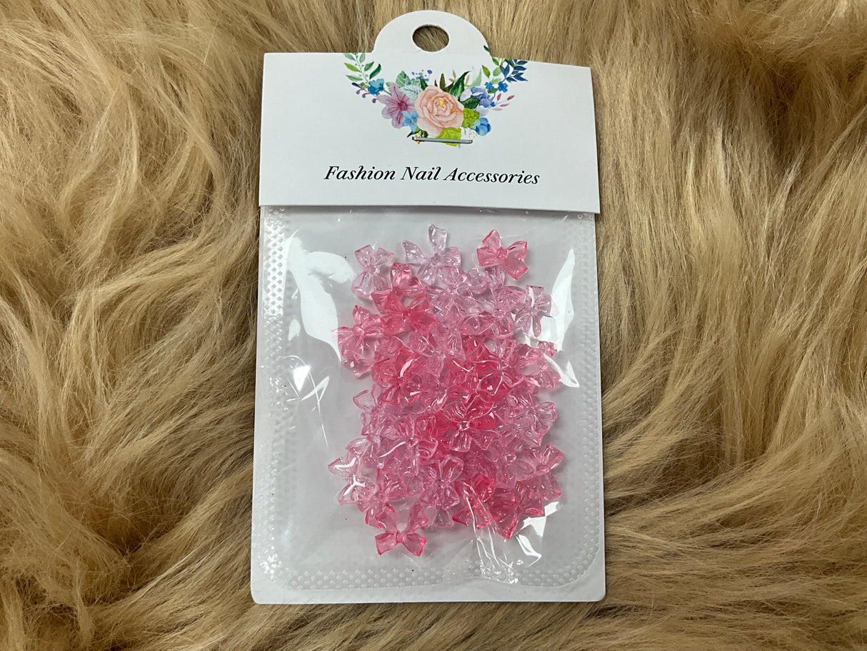 NAIL CHARM | MIX COLOR PINK BOW BAG
