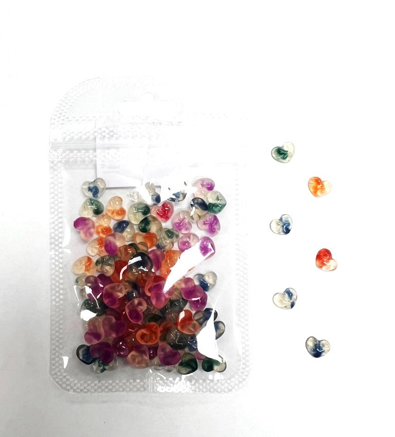 MIXED COLOR HEART BAG