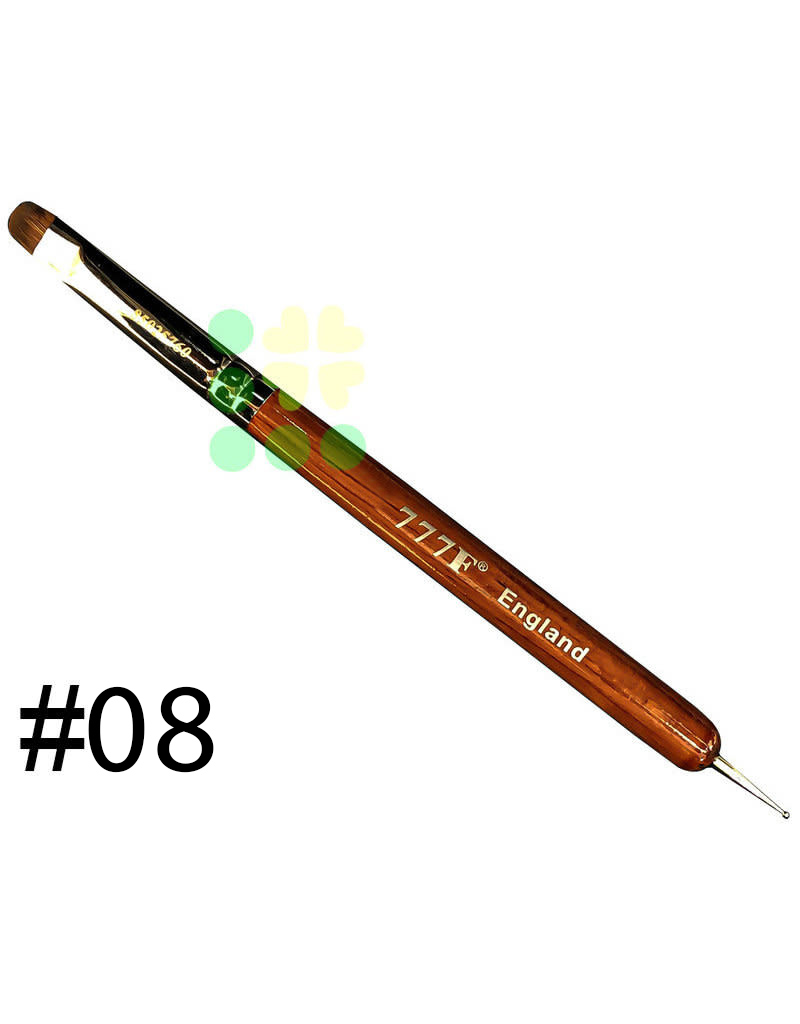 FRENCH BRUSH | 777 | RED WOOD WITH DOTTING TOOL
