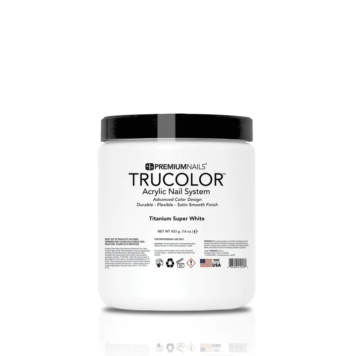 TRUCOLOR | ACRYLIC POWDER - TITANIUM SUPER WHITE