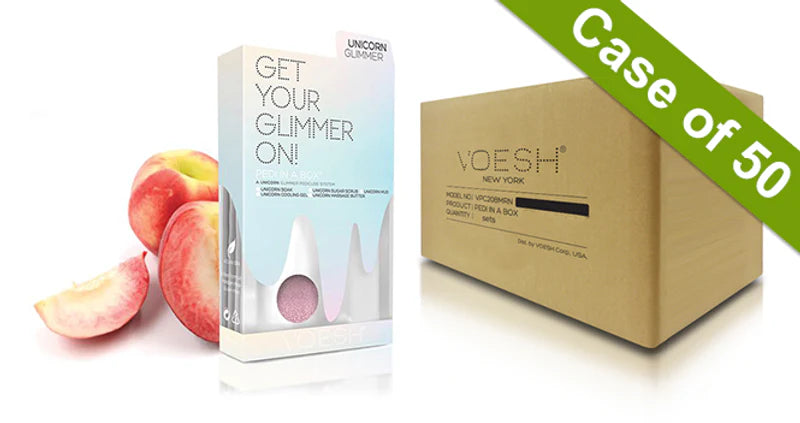 VOESH | 5 Step - PEDI IN A BOX | GLIMMER - UNICORN PEACH