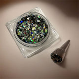 NAIL ART DESIGN | GLITTER SQUARE JAR