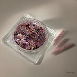 NAIL ART DESIGN | GLITTER SQUARE JAR