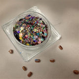 NAIL ART DESIGN | GLITTER SQUARE JAR