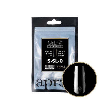 TIPS REFILL BAGS | APRES GEL-X | SCULPTED SQUARE LONG (50pcs)