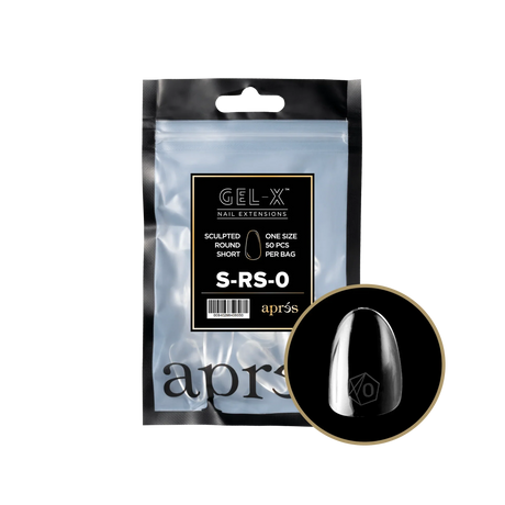 TIPS REFILL BAGS | APRES GEL-X | SCULPTED ROUND SHORT (50pcs)