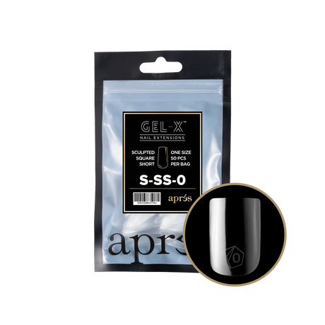 TIPS REFILL BAGS | APRES GEL-X | SCULPTED SQUARE SHORT (50pcs)