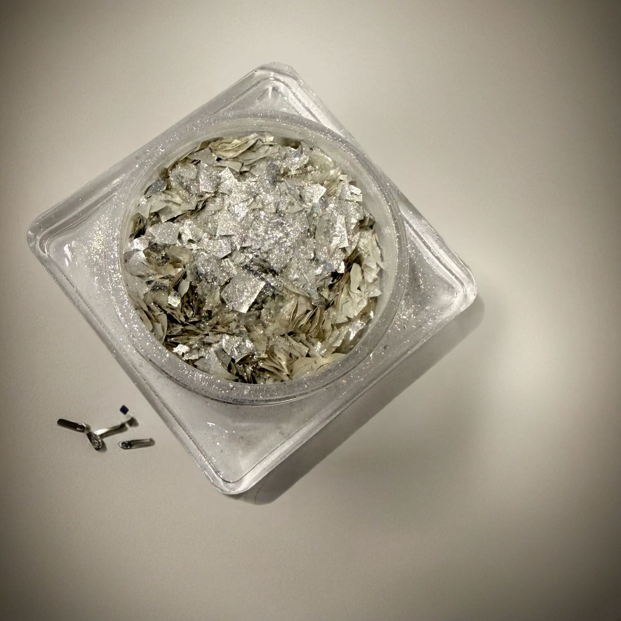 NAIL ART DESIGN | GLITTER SQUARE JAR