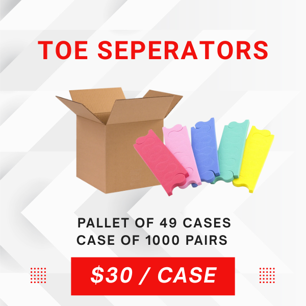 TOE SEPARATOR – PALLET OF 49 CASES, 1000 PAIRS/CS