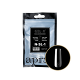 TIPS REFILL BAGS | APRES GEL-X | NATURAL SQUARE LONG (50pcs)
