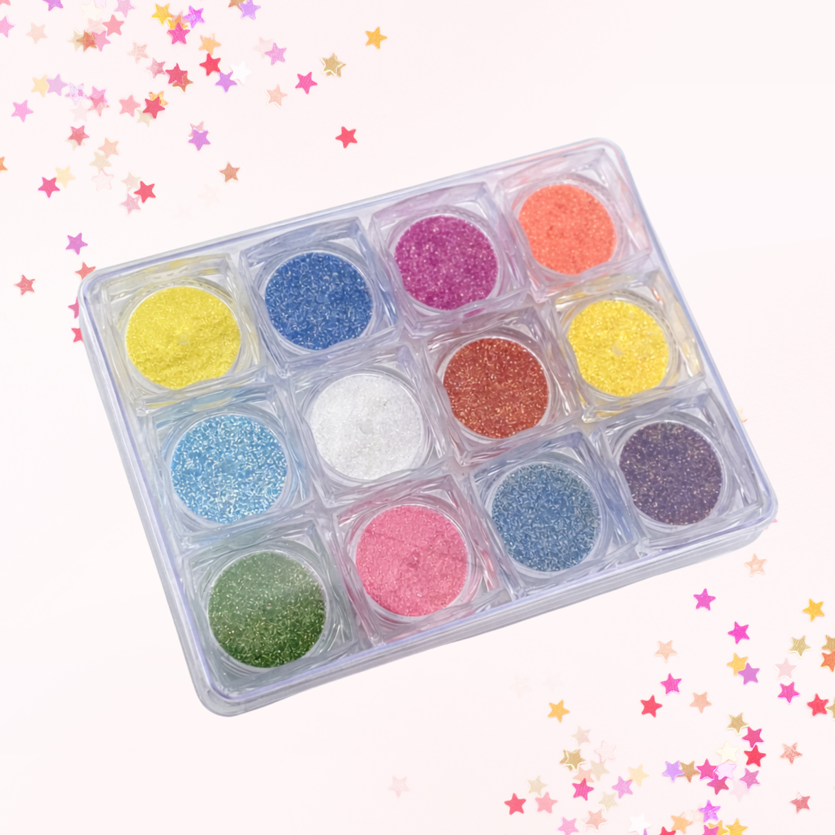 GLITTER DECORATION -  pack of 12 - STYLE 5