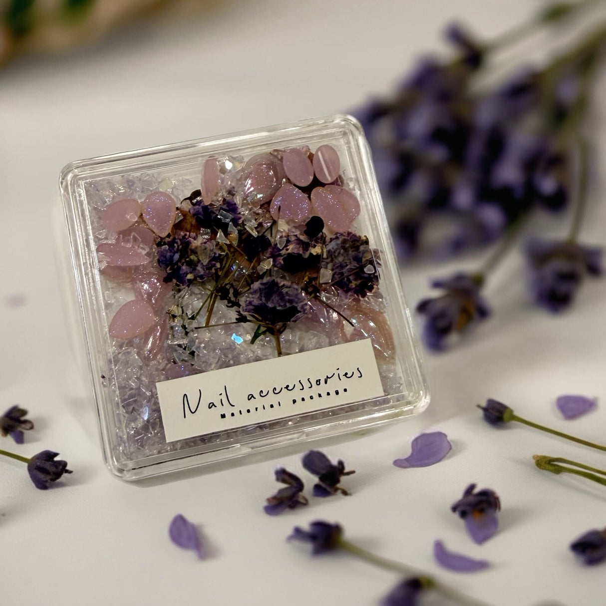 NAIL ART DESIGN | FRAGMENT GRAVEL-DRY FLOWER