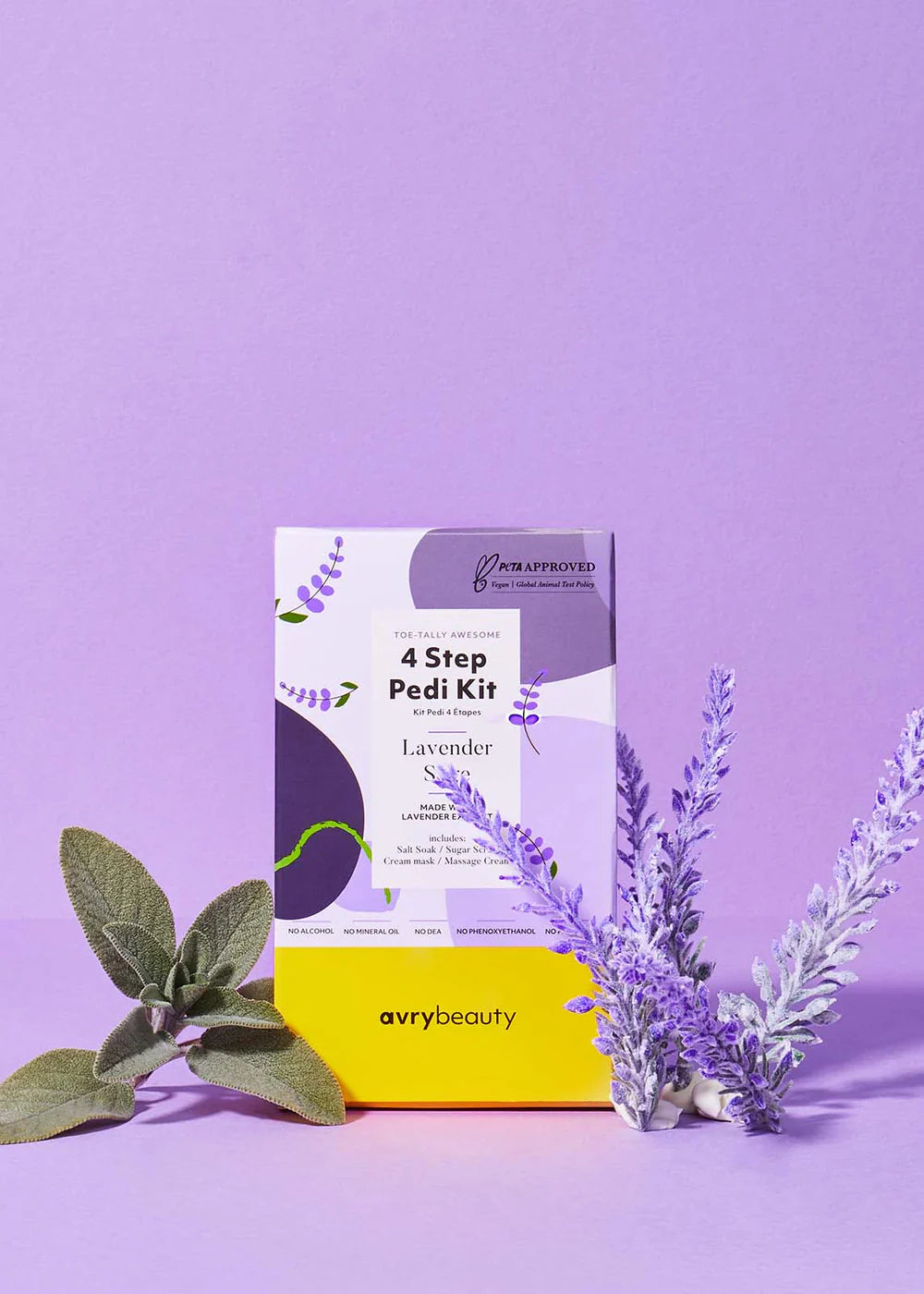 AVRY 4 STEP PEDI KIT - LAVENDER SAGE