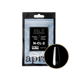 TIPS REFILL BAGS | APRES GEL-X | NATURAL COFFIN LONG (50pcs)