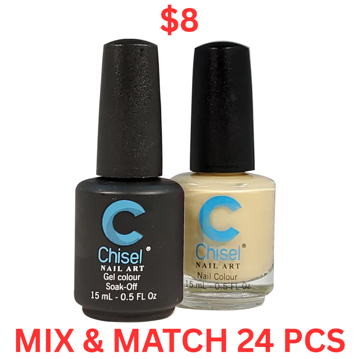 CHISEL | DUO LACQUER & GEL |  SOLID 001 - SOLID 100