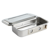 STAINLESS STEEL STERILIZING BOX WITH LID - 8”