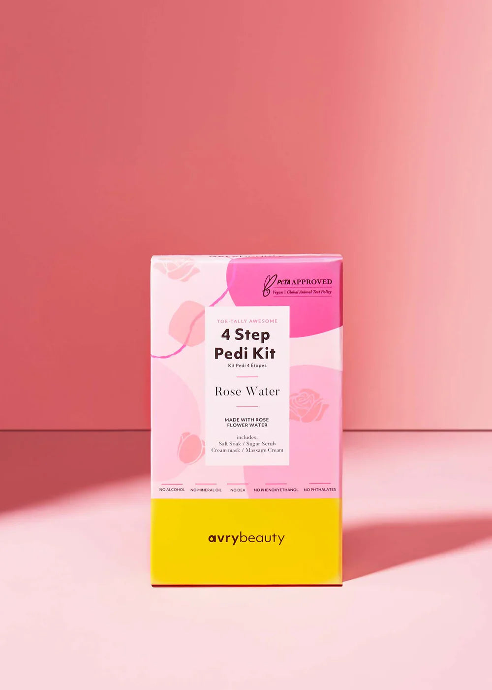 AVRY 4 STEP PEDI KIT - ROSE WATER