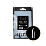 TIPS REFILL BAGS | APRES GEL-X | NATURAL STILETTO LONG (50pcs)