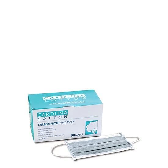 CAROLINA COTTON EARLOOP FACE MASK - CARBON